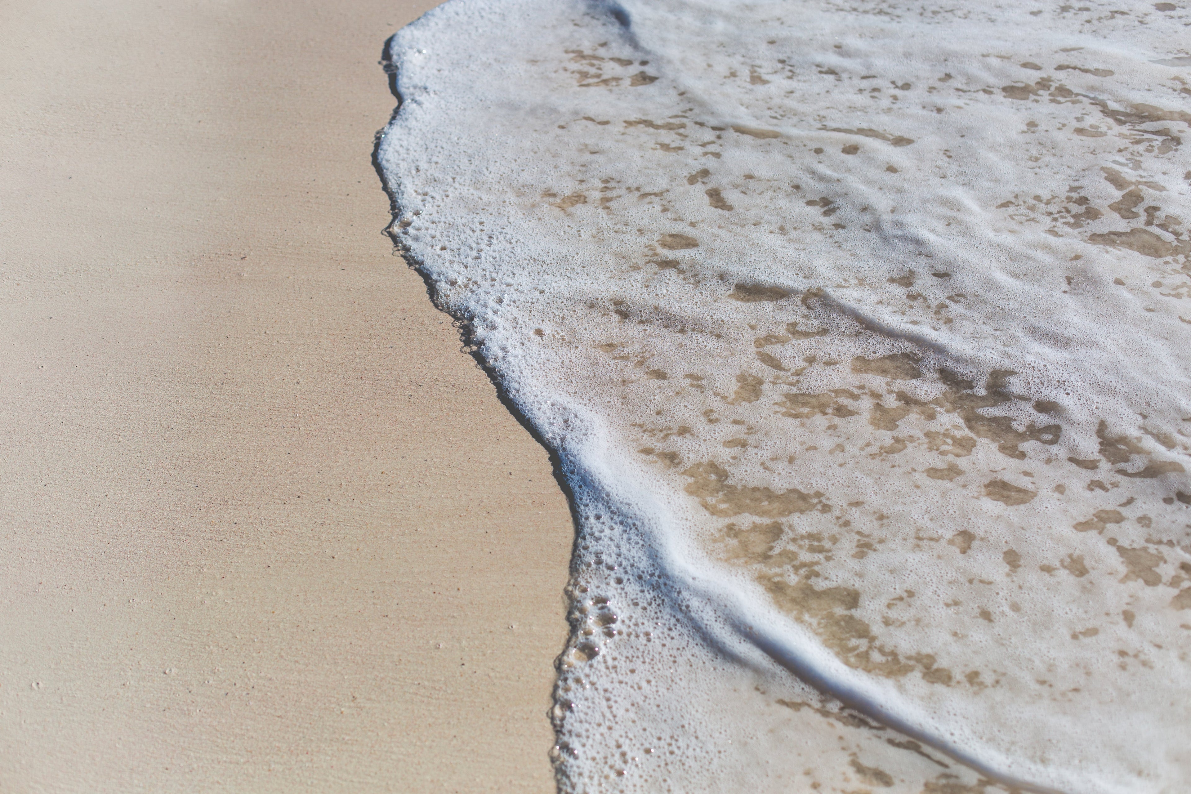 waves on a beach