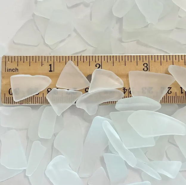 White Sea Glass | Genuine Real Beach Glass for Sale | Bulk Sea Glass Jewelry
