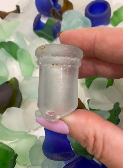 Sea Glass Bottle Neck & Lip | Genuine Real Naturally Occurring Beach Glass for Sale