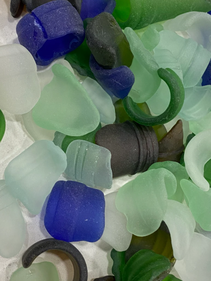 Sea Glass Bottle Neck & Lip | Genuine Real Naturally Occurring Beach Glass for Sale