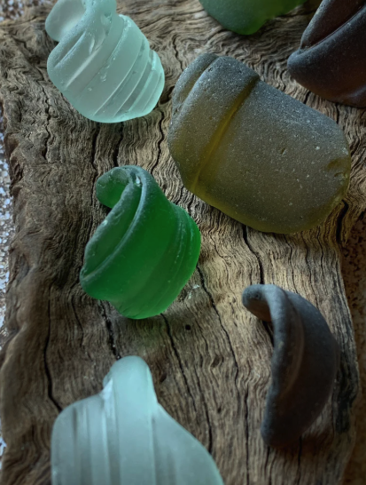 Sea Glass Bottle Neck & Lip | Genuine Real Naturally Occurring Beach Glass for Sale