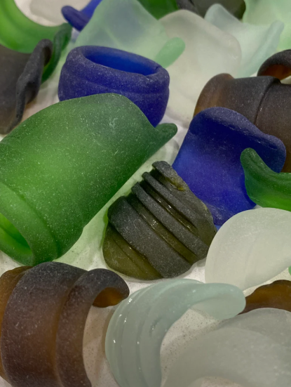Sea Glass Bottle Neck & Lip | Genuine Real Naturally Occurring Beach Glass for Sale