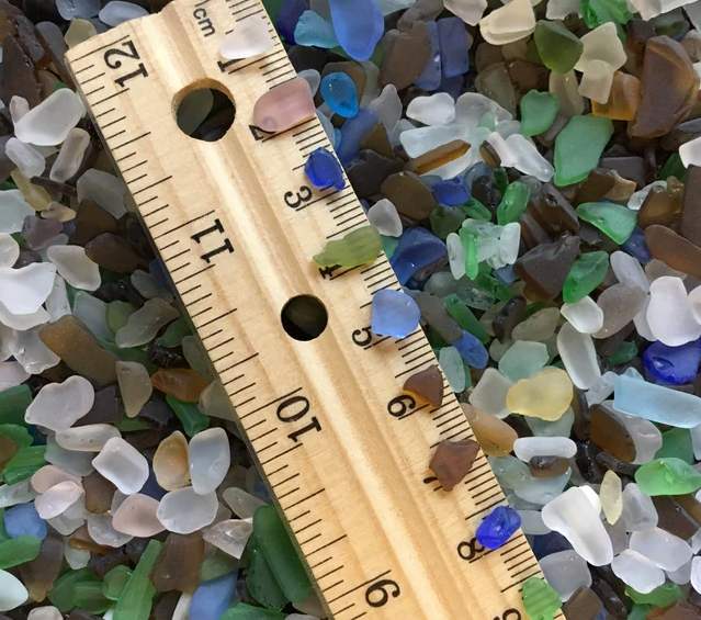 Tiny Sea Glass Bottle | Genuine Real Micro Beach Glass Bottle | Coastal Decor Gift
